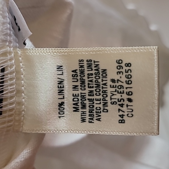 Bella Dahl White Sleeveless Linen Mini Dress / Blazer Dress Sz Medium - Picture 13 of 13